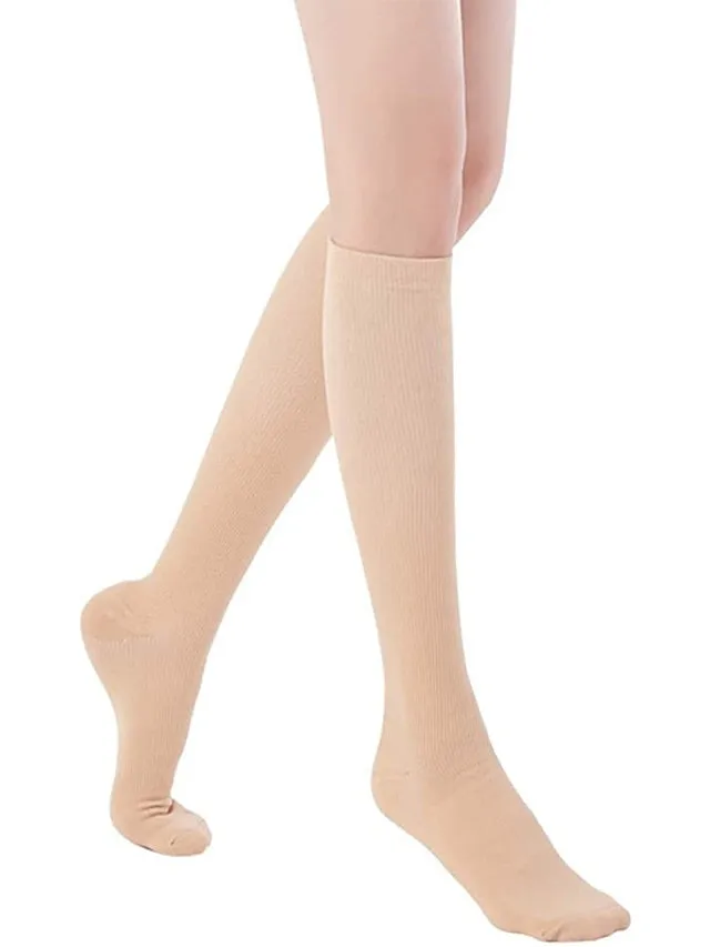 4 Pairs Copper Compression Socks for Women & Men Circulation 15-20 mmHg - Best Support for Nurses, Running