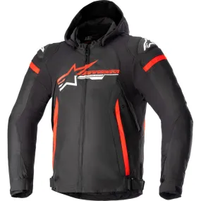 Alpinestars Zaca Waterproof Jacket Black / Bright Red / White