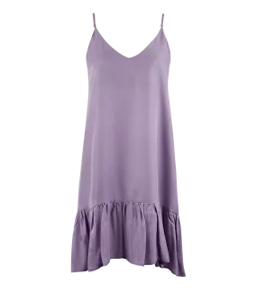 Ariadne Strap Short Frill Dress Lavender