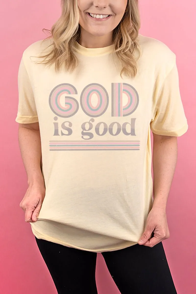 Boho God Is Good Adult Soft-Tek Blend T-Shirt