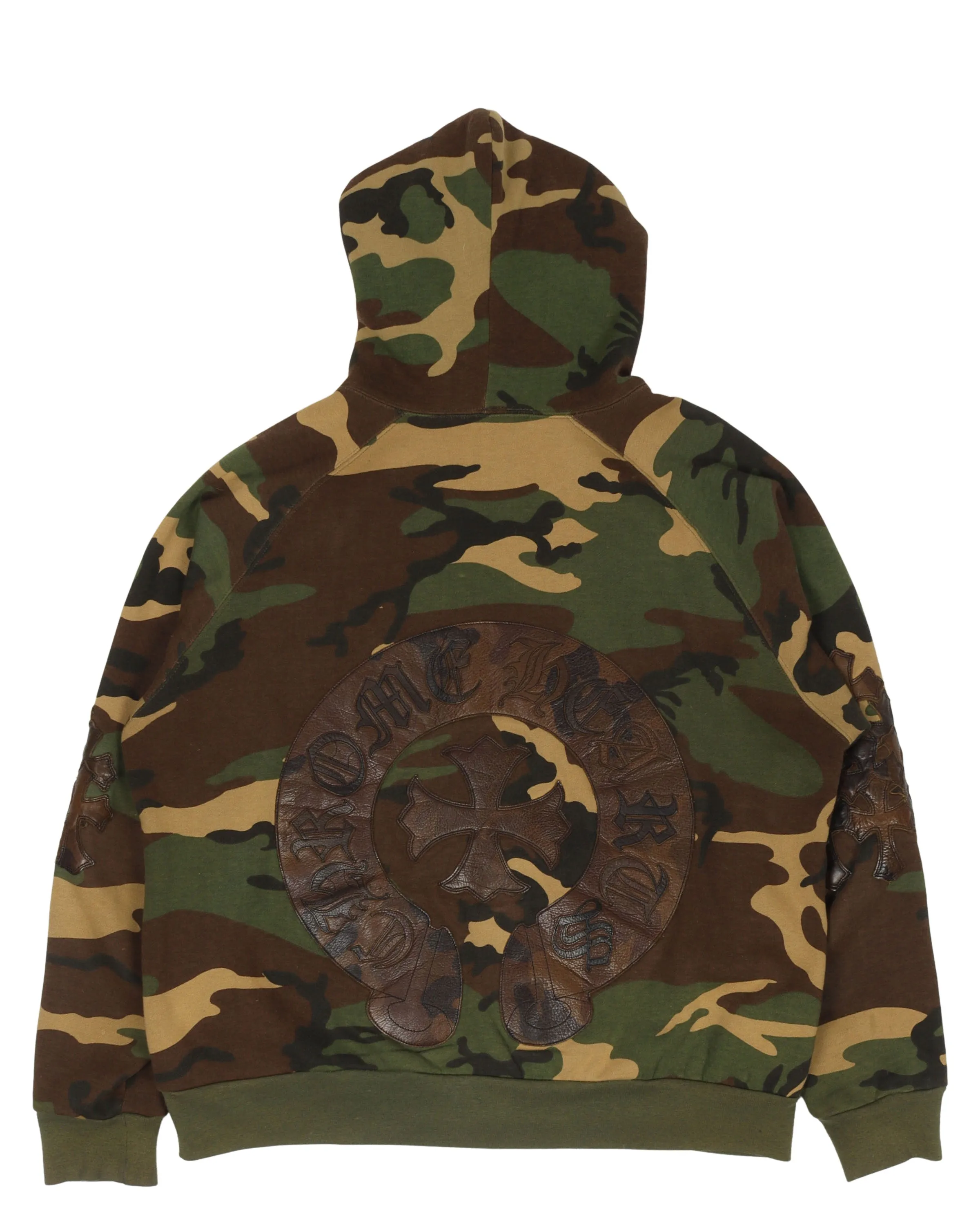 Camouflage Cross Patch Thermal Hoodie