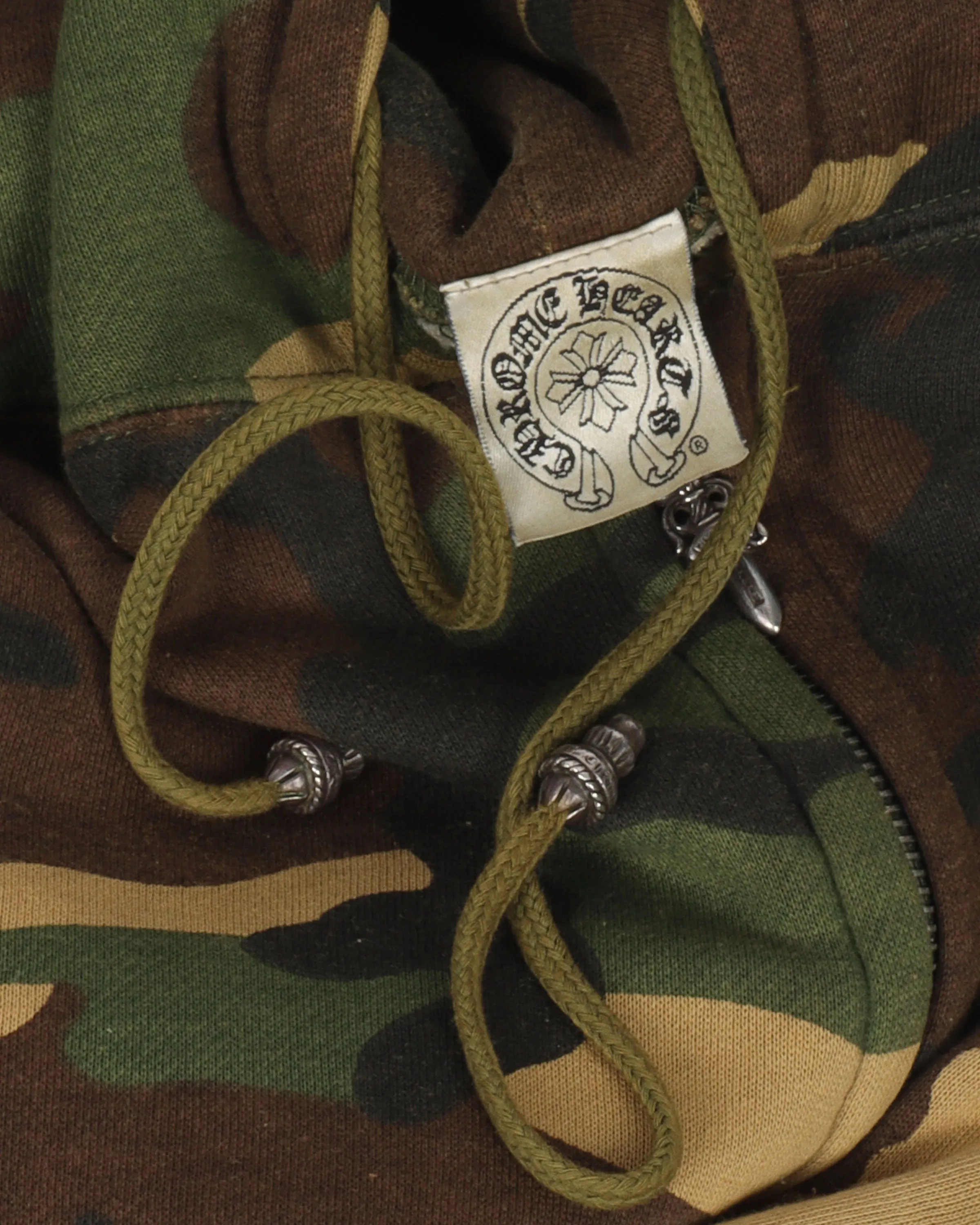 Camouflage Cross Patch Thermal Hoodie