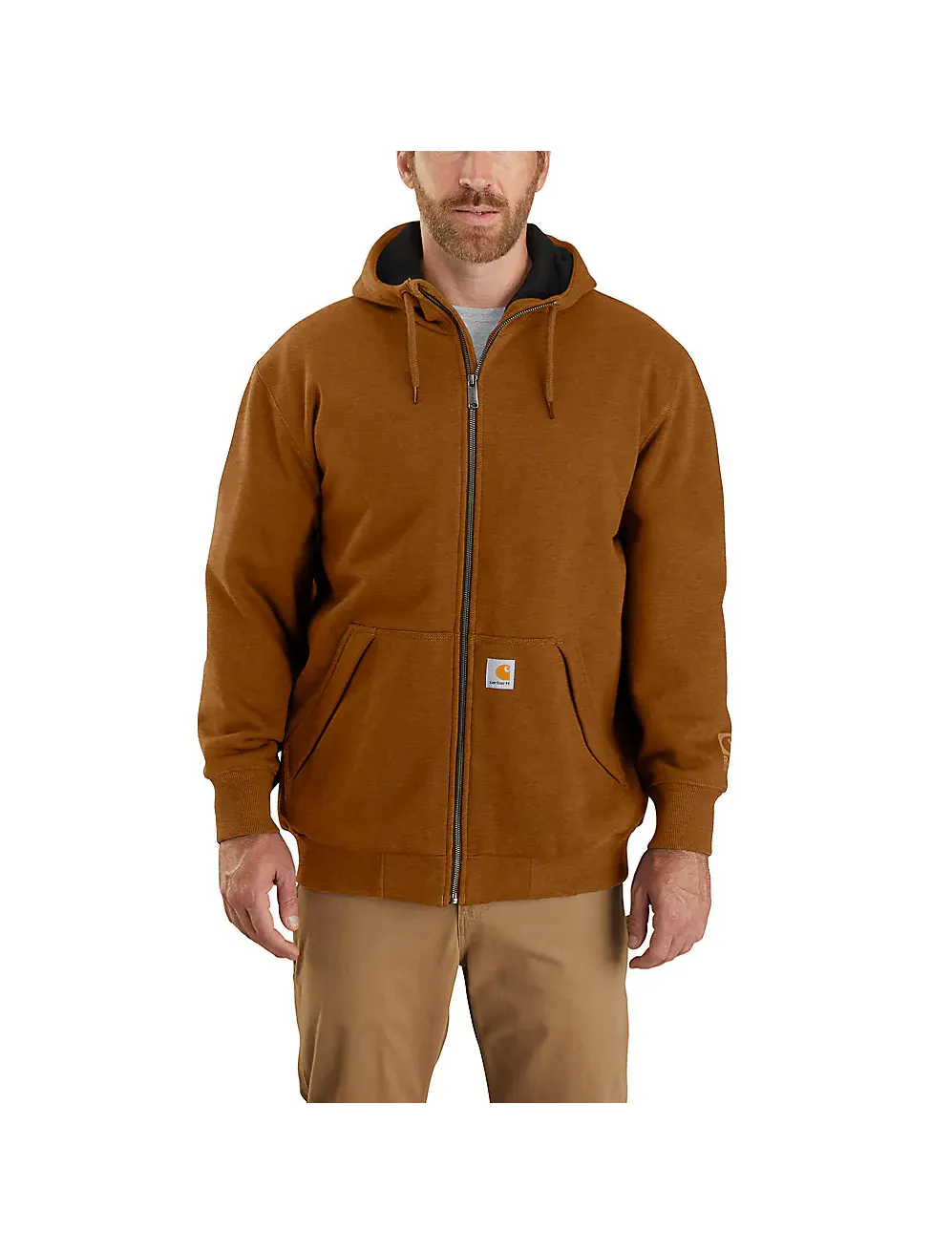 Carhartt Men's Rain Defender Loose Fit Midweight Thermal Lined Full-Zip Sweatshirt