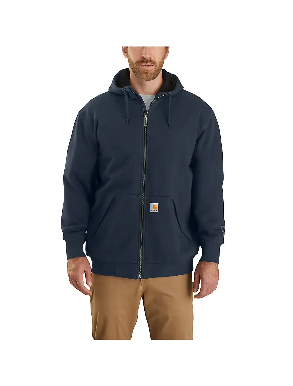 Carhartt Men's Rain Defender Loose Fit Midweight Thermal Lined Full-Zip Sweatshirt