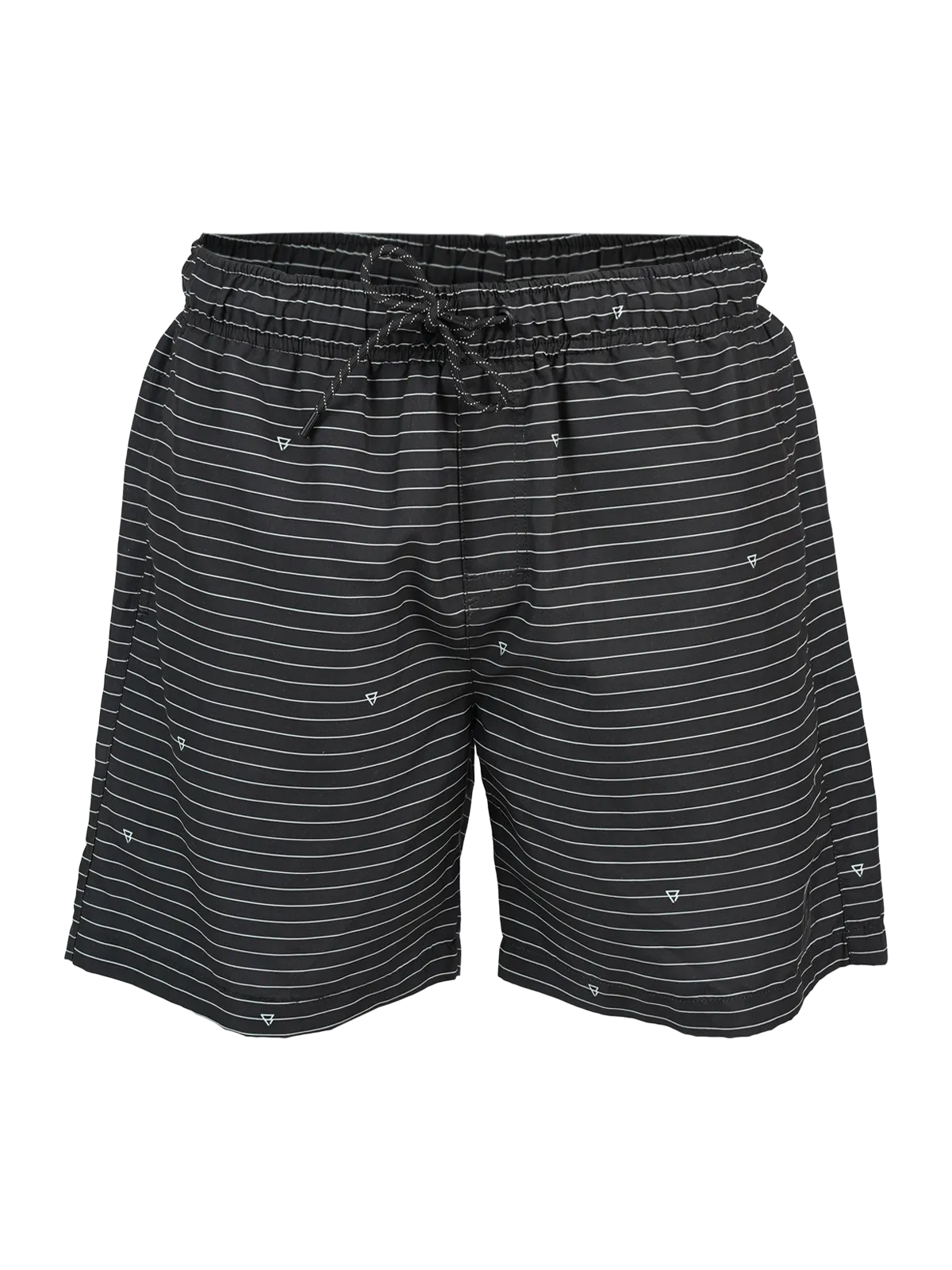 Cruneco-Stripe Men Swim Shorts | Black