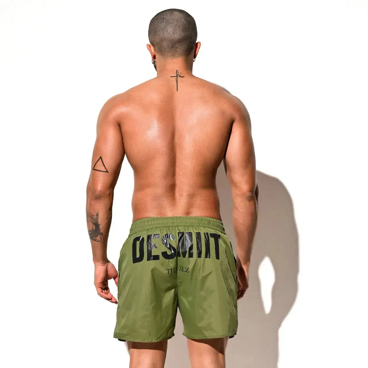 DESMIIT Loose Swim Shorts Beach Pants Lightweight Quick-Drying