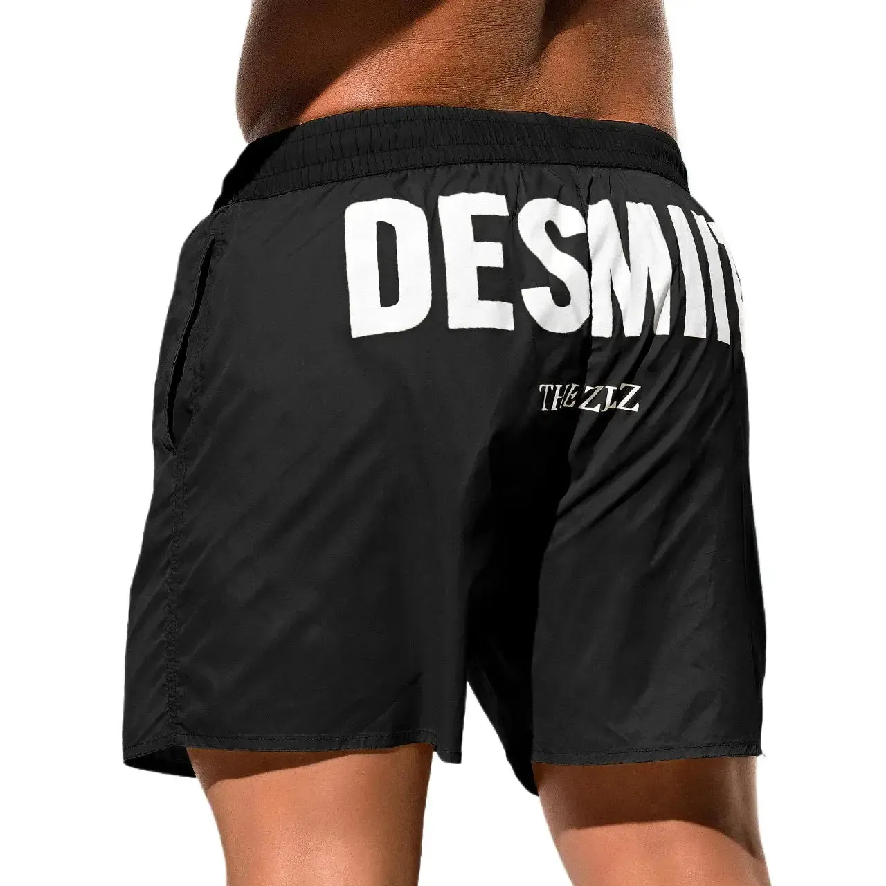 DESMIIT Loose Swim Shorts Beach Pants Lightweight Quick-Drying