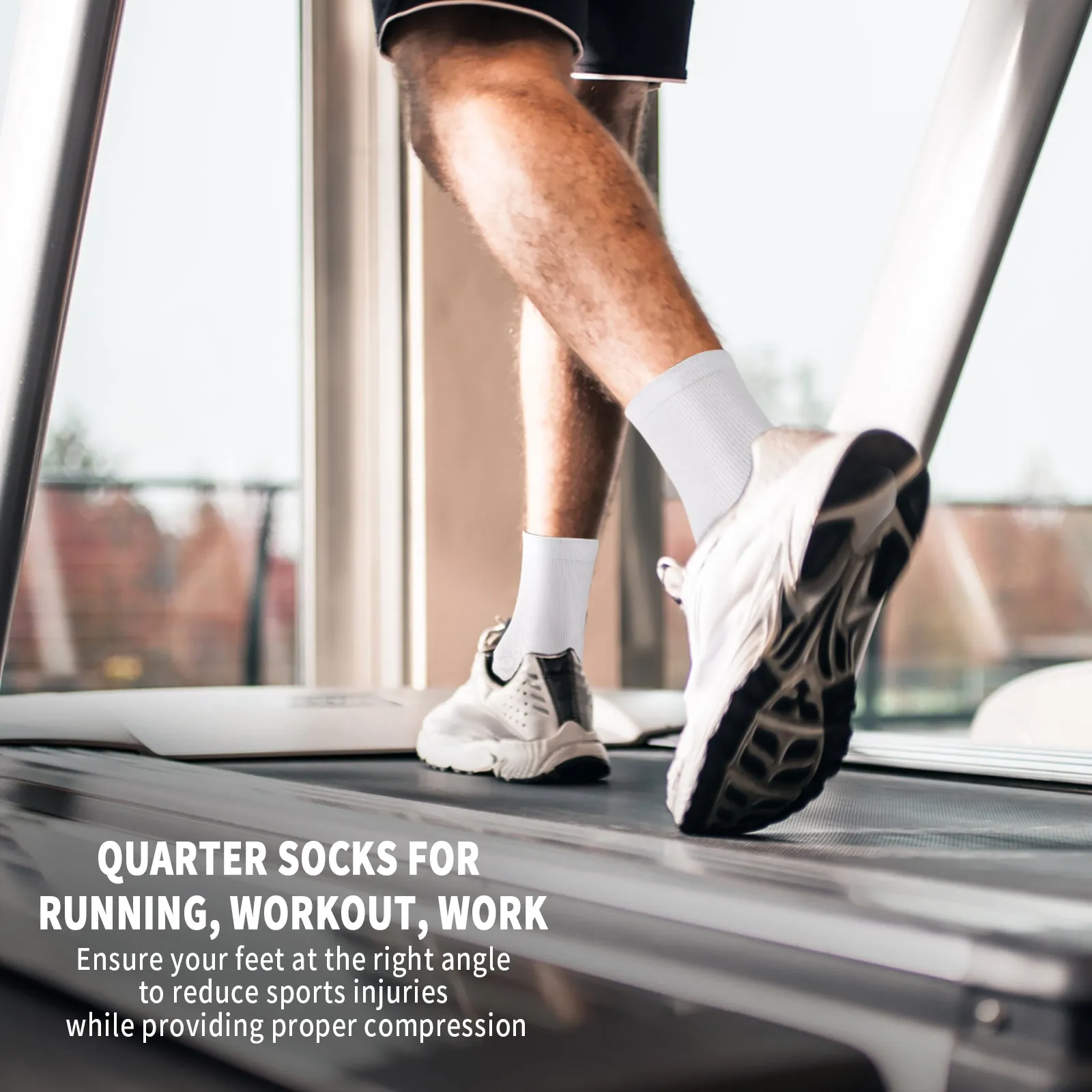 GECKOMAN x PAPLUS Quarter Athletic Socks 2-Pairs