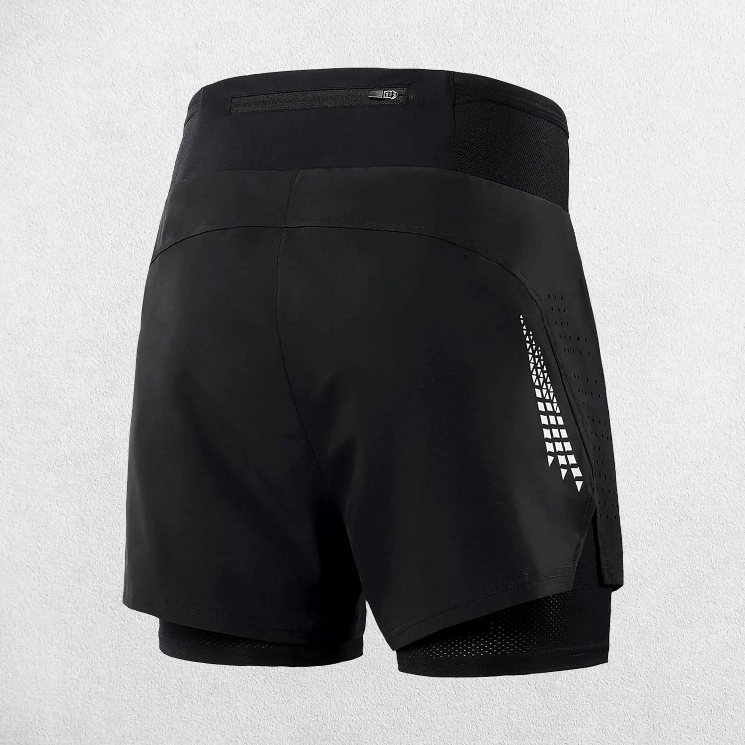 GPW Men's 2-in-1 High Waist Running Shorts for Gym & Jogging