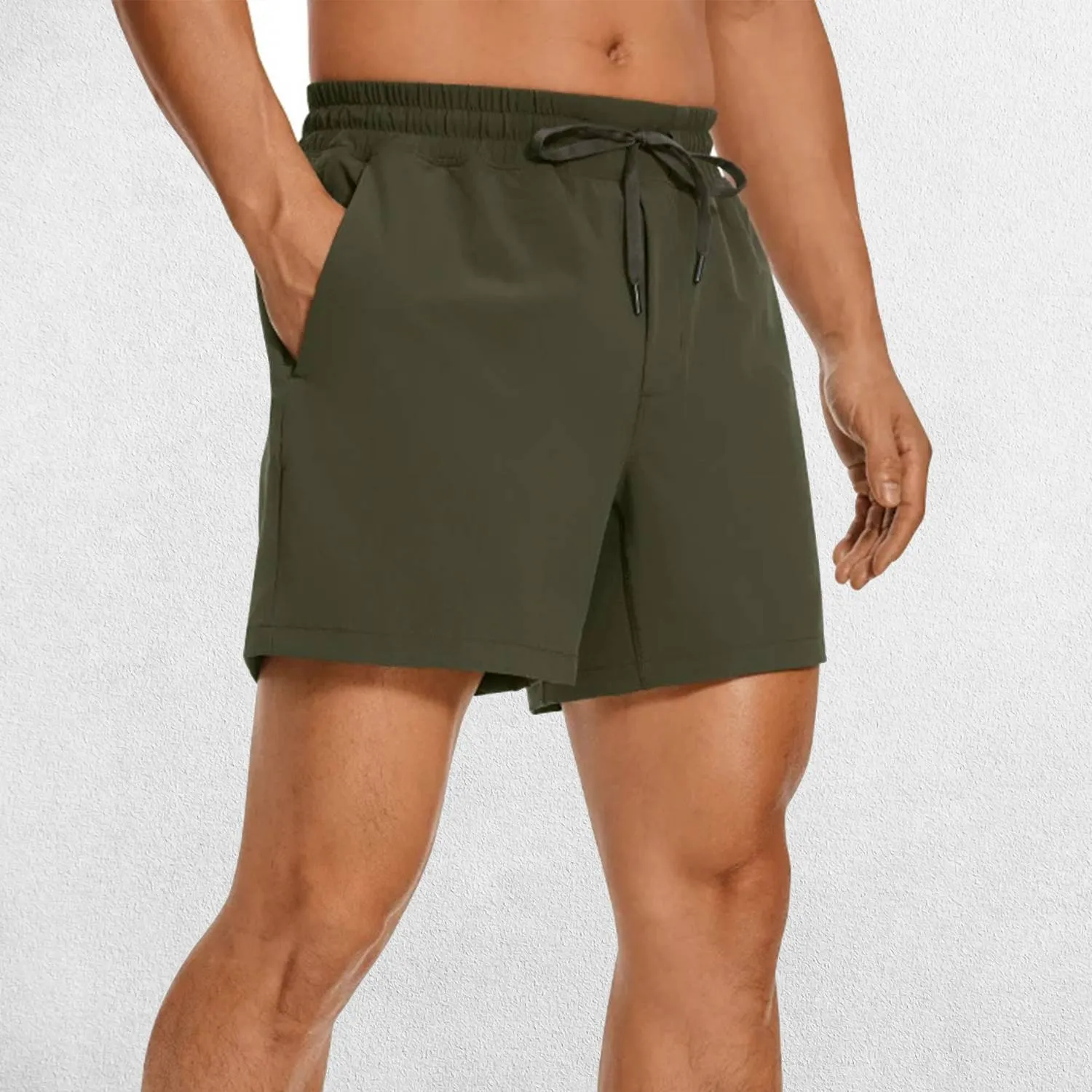 GPW Men's Lightweight Quick-Dry Workout Shorts with Pockets