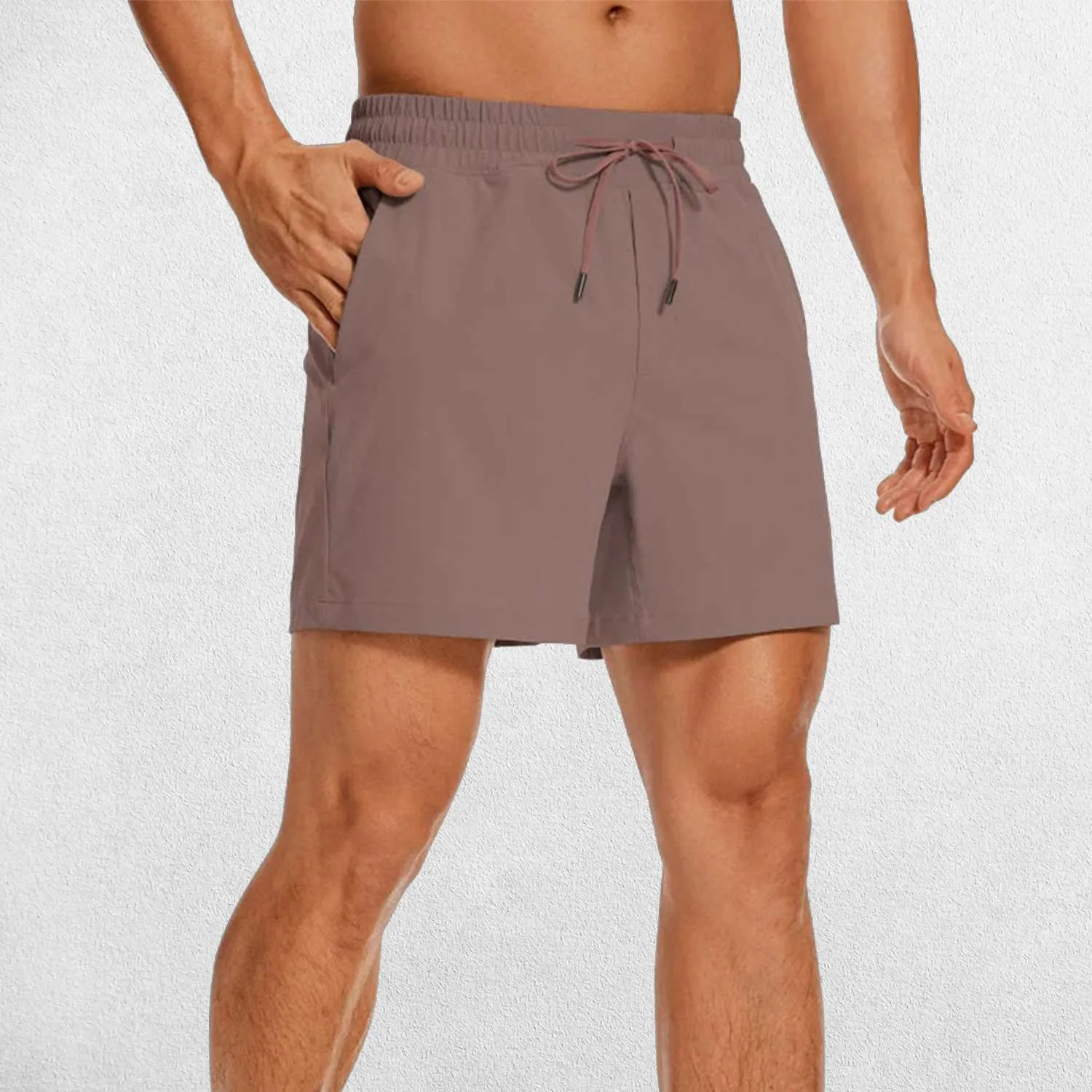 GPW Men's Lightweight Quick-Dry Workout Shorts with Pockets