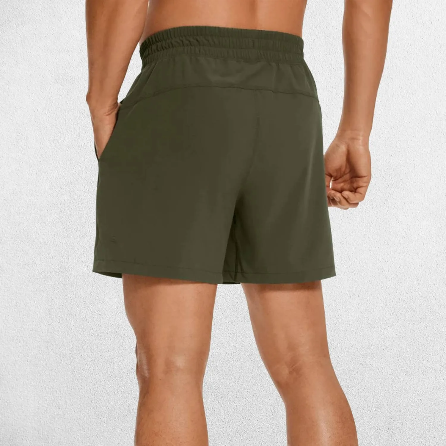 GPW Men's Lightweight Quick-Dry Workout Shorts with Pockets