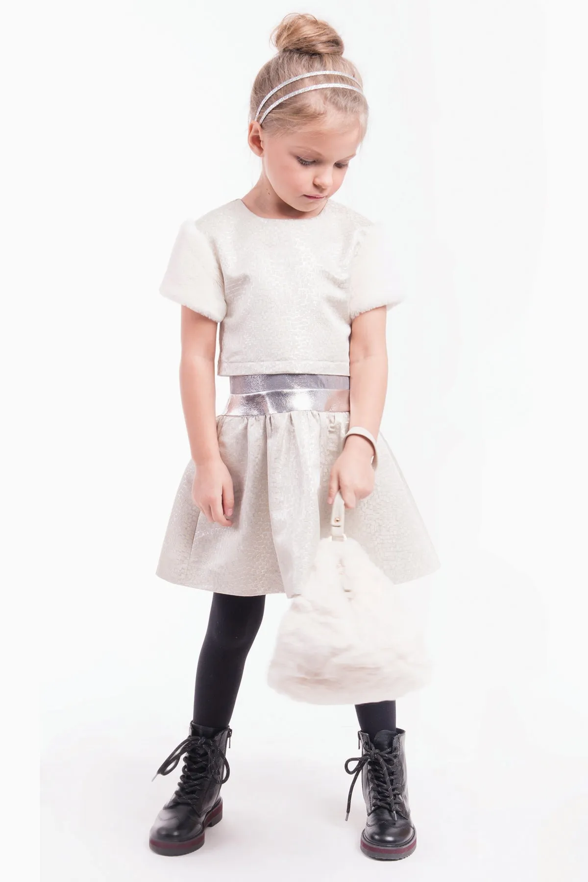 Imoga Miranda Girls Dress - Neige