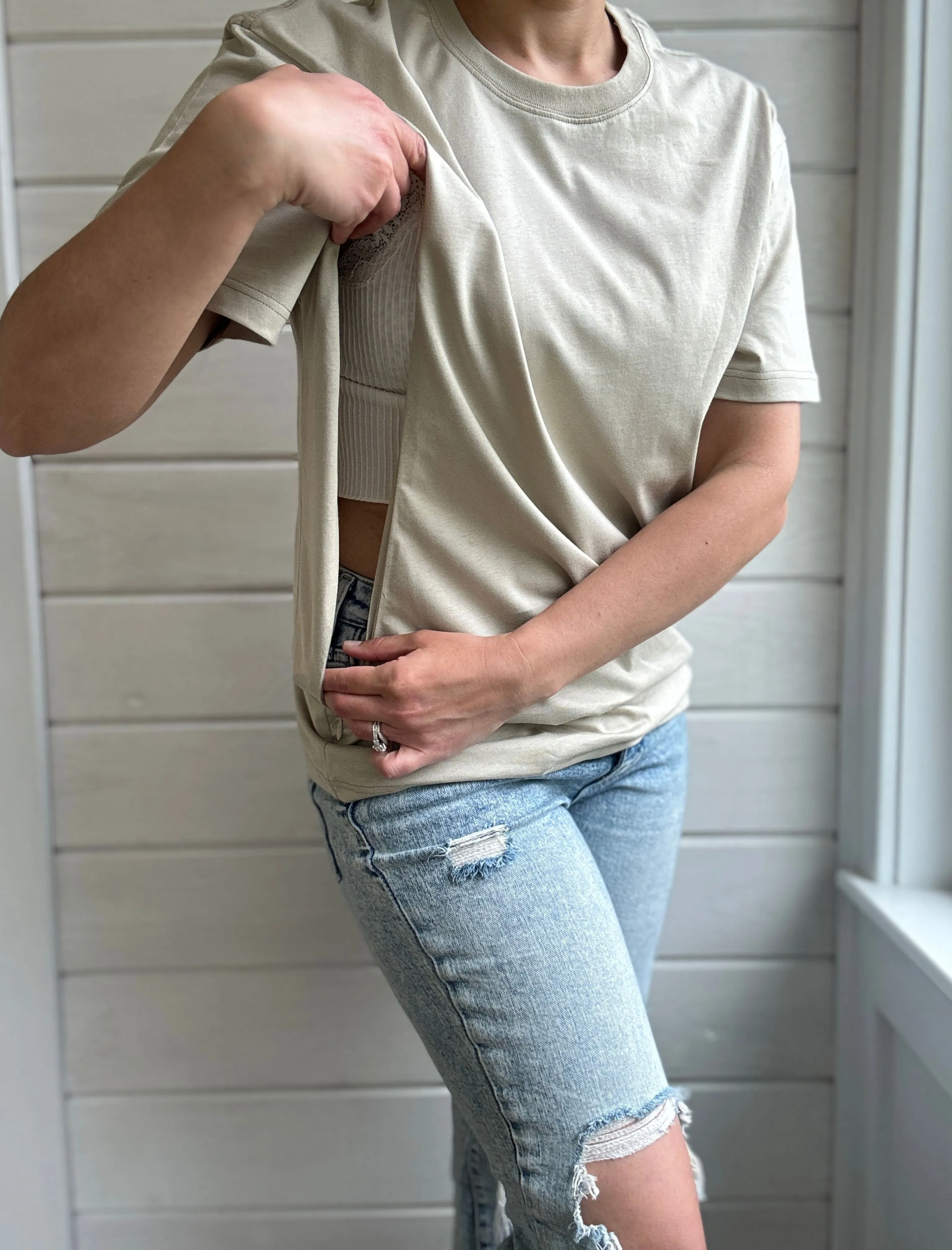 In My Breastfeeding Era Solid Comfort Tee