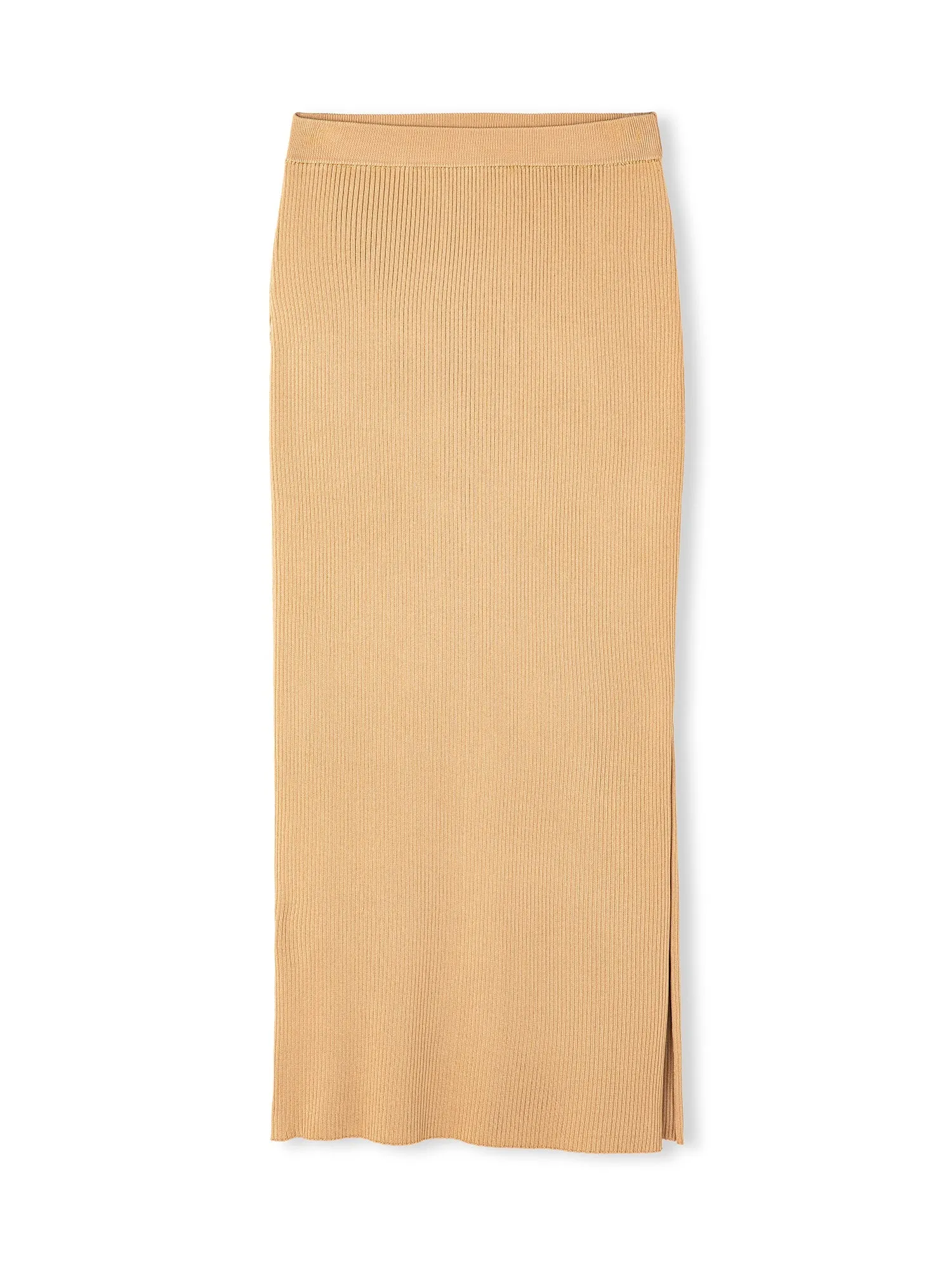 Ipekyol Slit Knit Skirt Light Brown