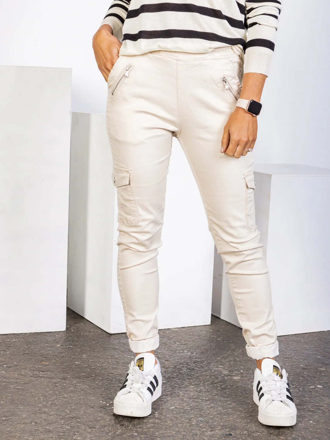 Jenni Joggers Beige