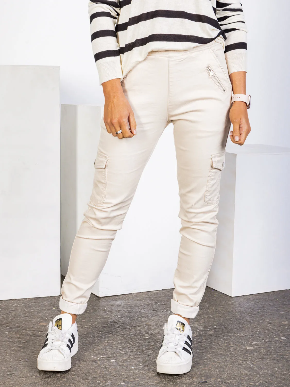 Jenni Joggers Beige