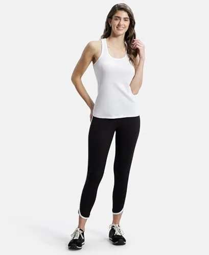 Jockey Women's Slim Fit Cotton Stretch Leggings (AW73_Black_L_Black_L)