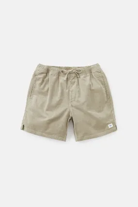 Katin Cord Local Elastic Waist Short - Warm Grey