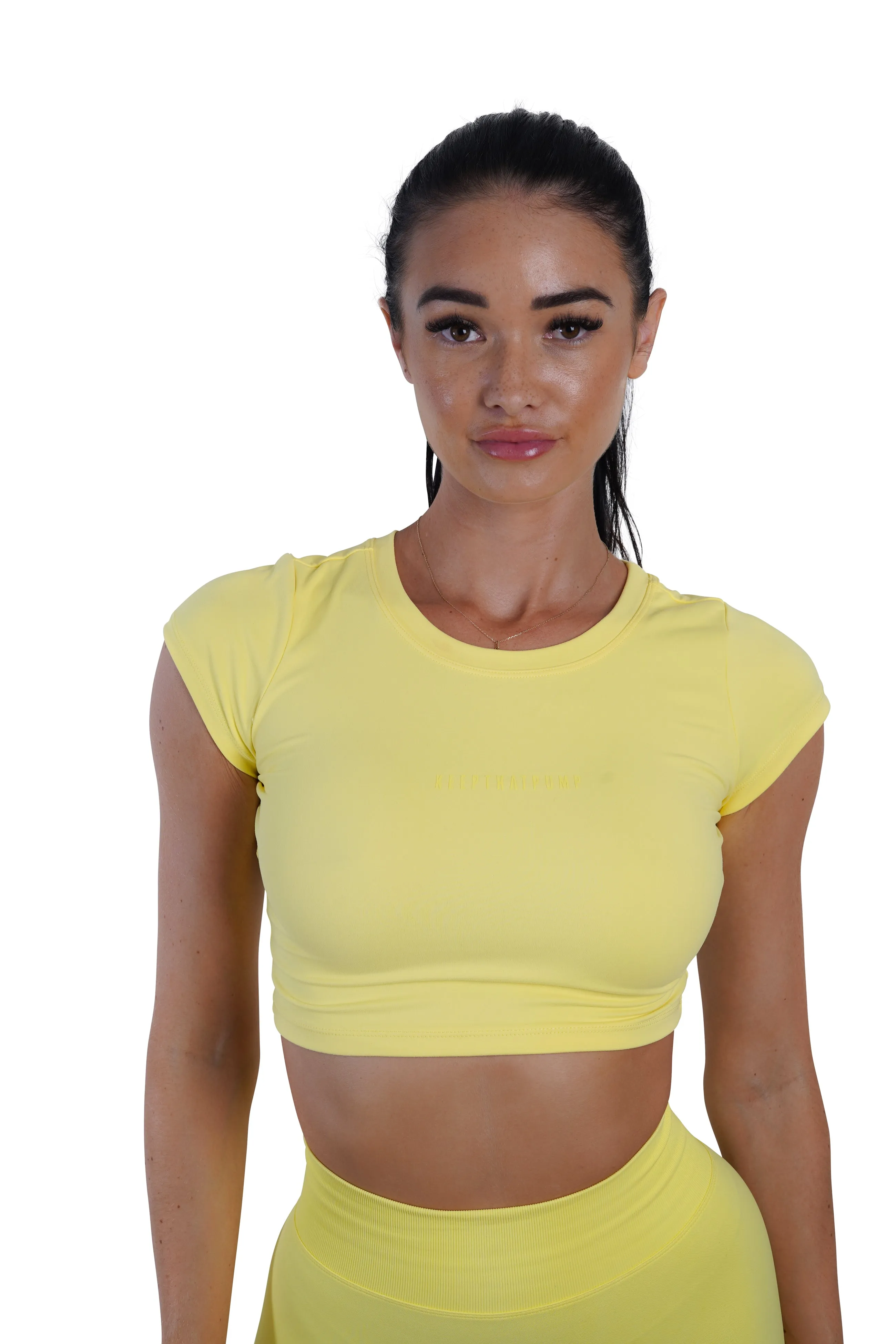 KTP CROPPED TEE - YELLOW