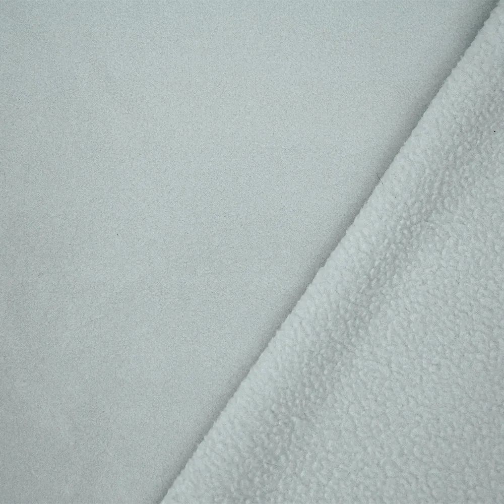 Light Gray Polyester Heavy Weight Polartec Wind Pro Knit Fabric