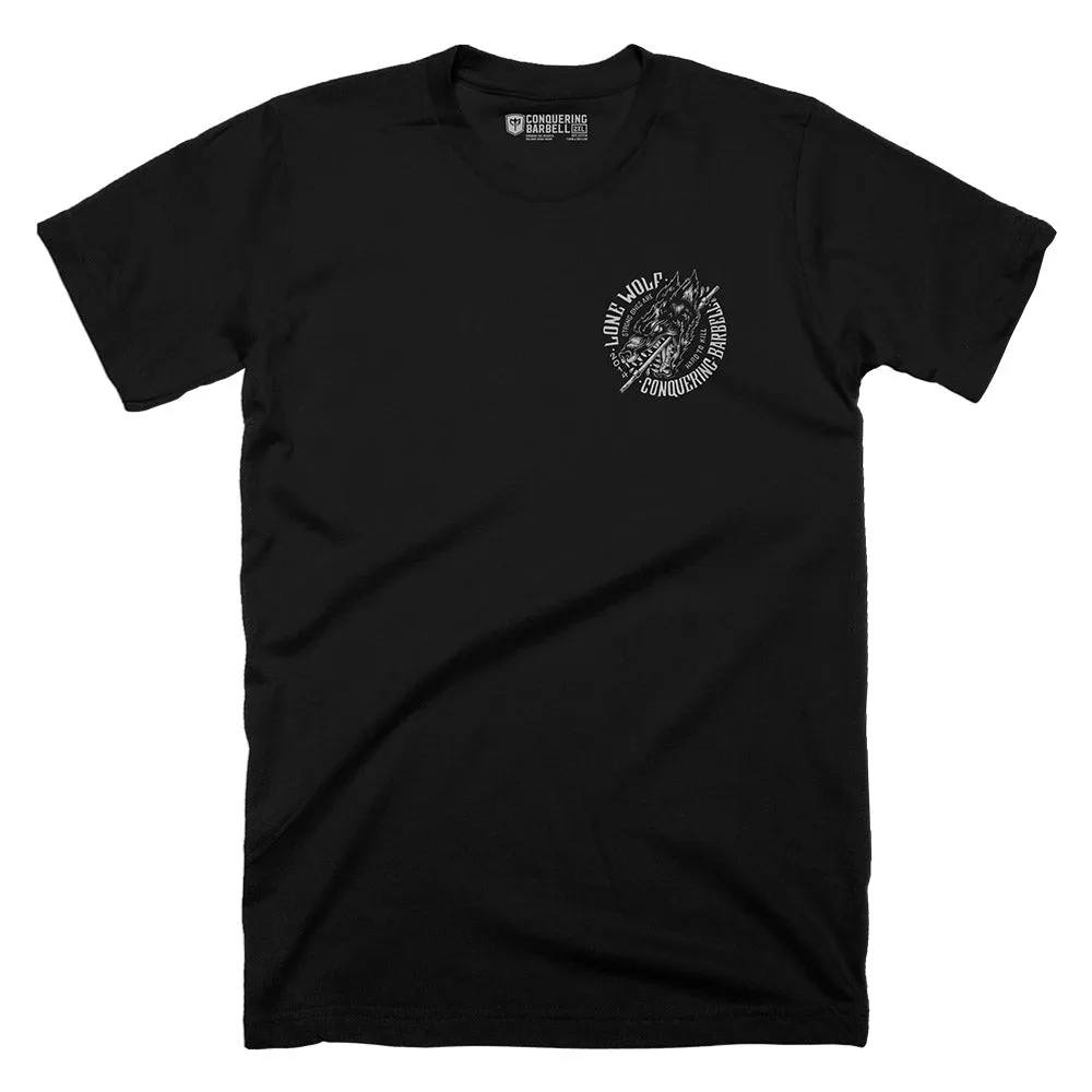 Lone Wolf - on Black Tee