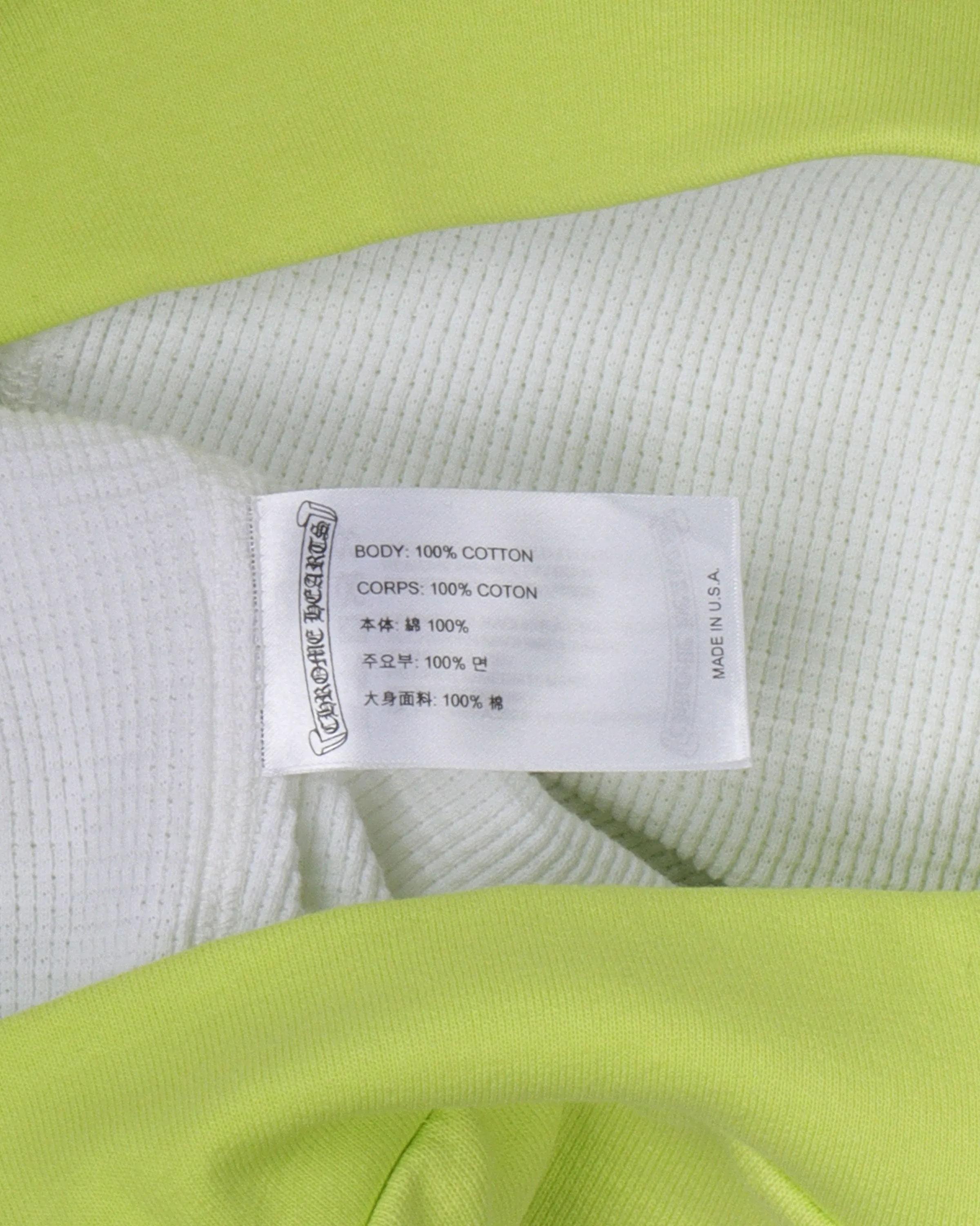 Matty Boy Thermal Lined Lime Green Zip Up Hoodie