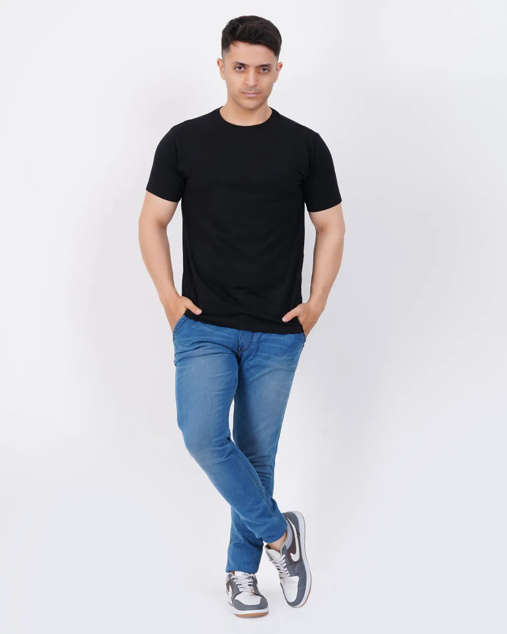 Men's Black Regular Tee