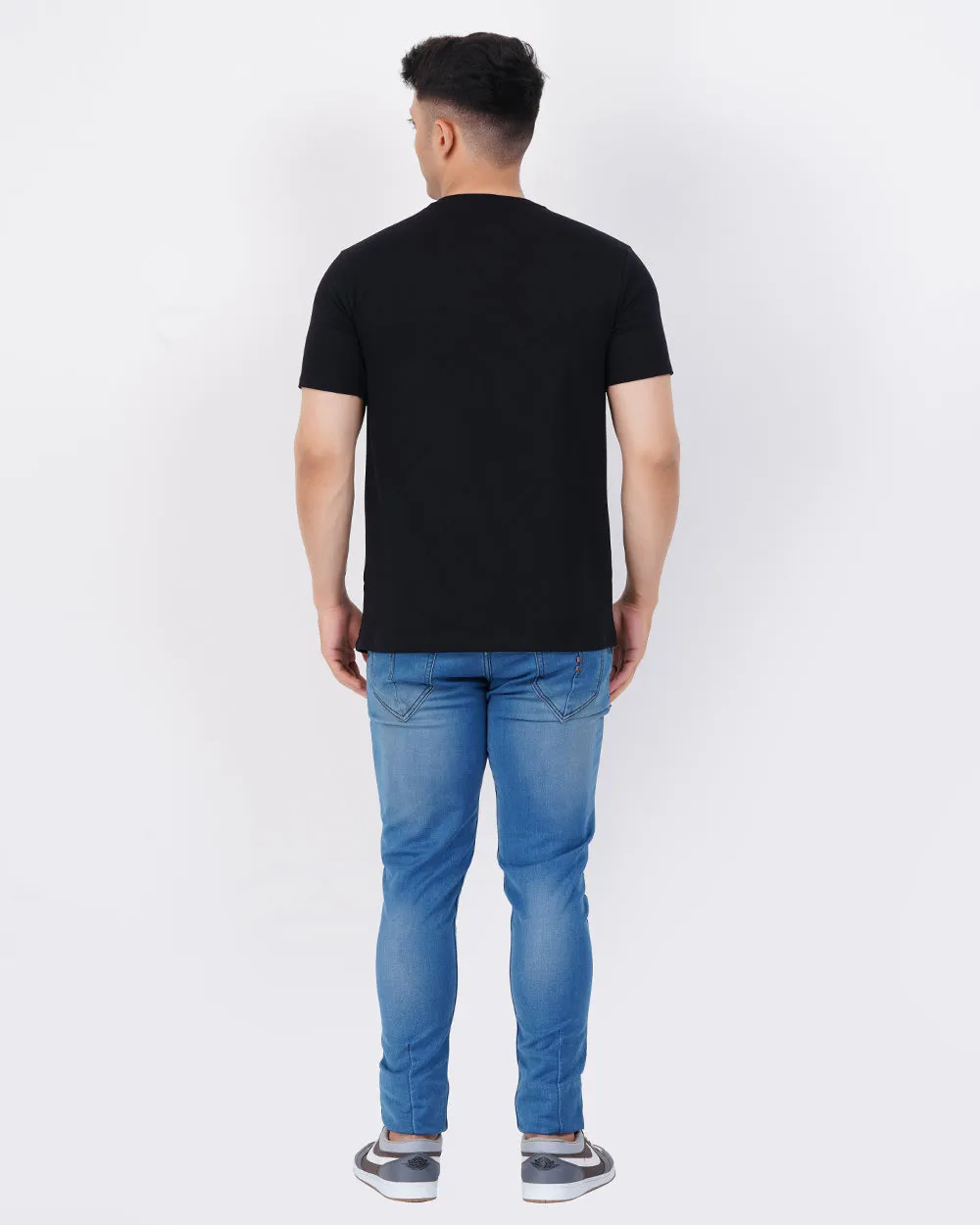 Men's Black Regular Tee