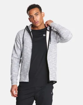 Mens Grey Fleck Hoodie