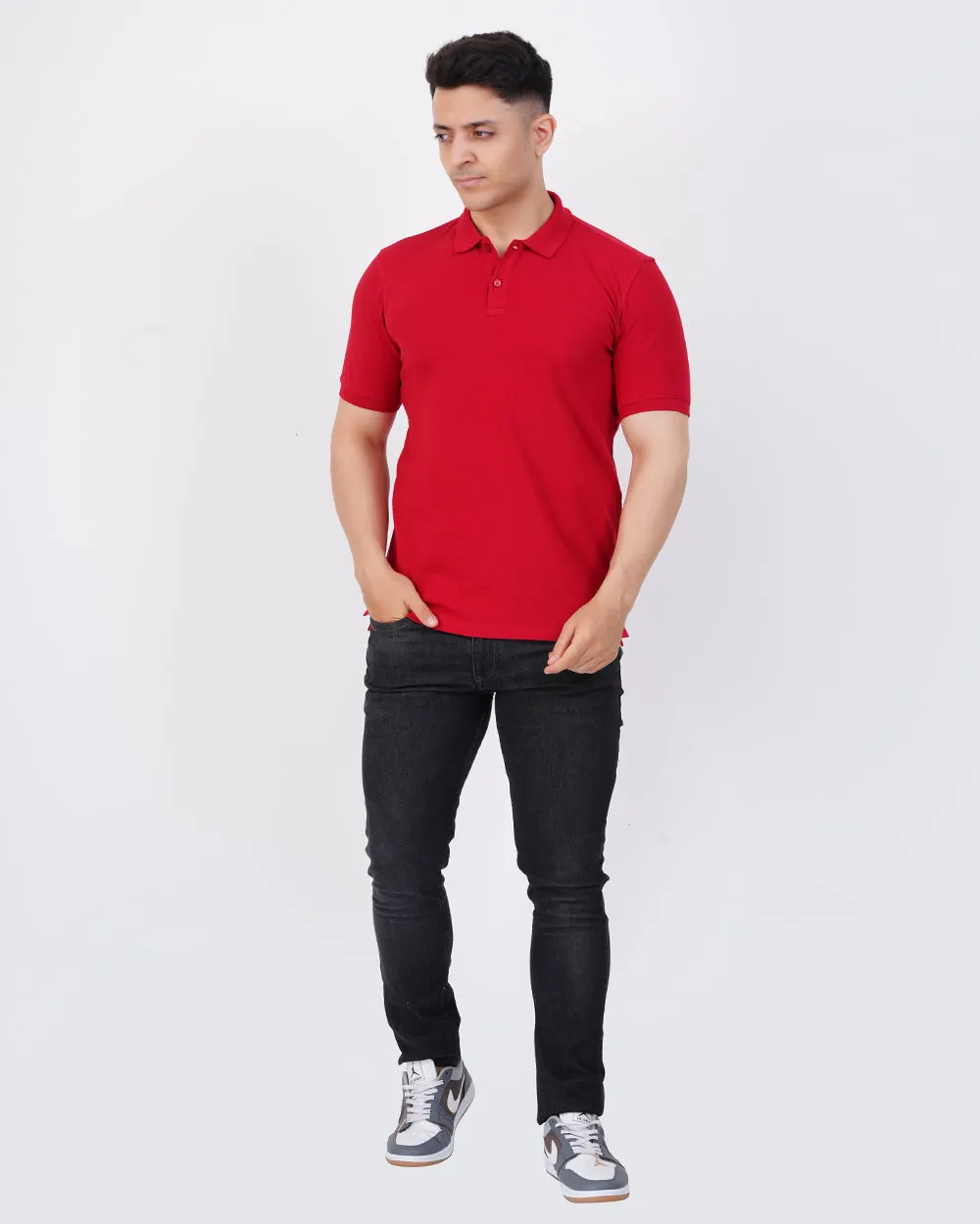 Men's Maroon Polo Tee