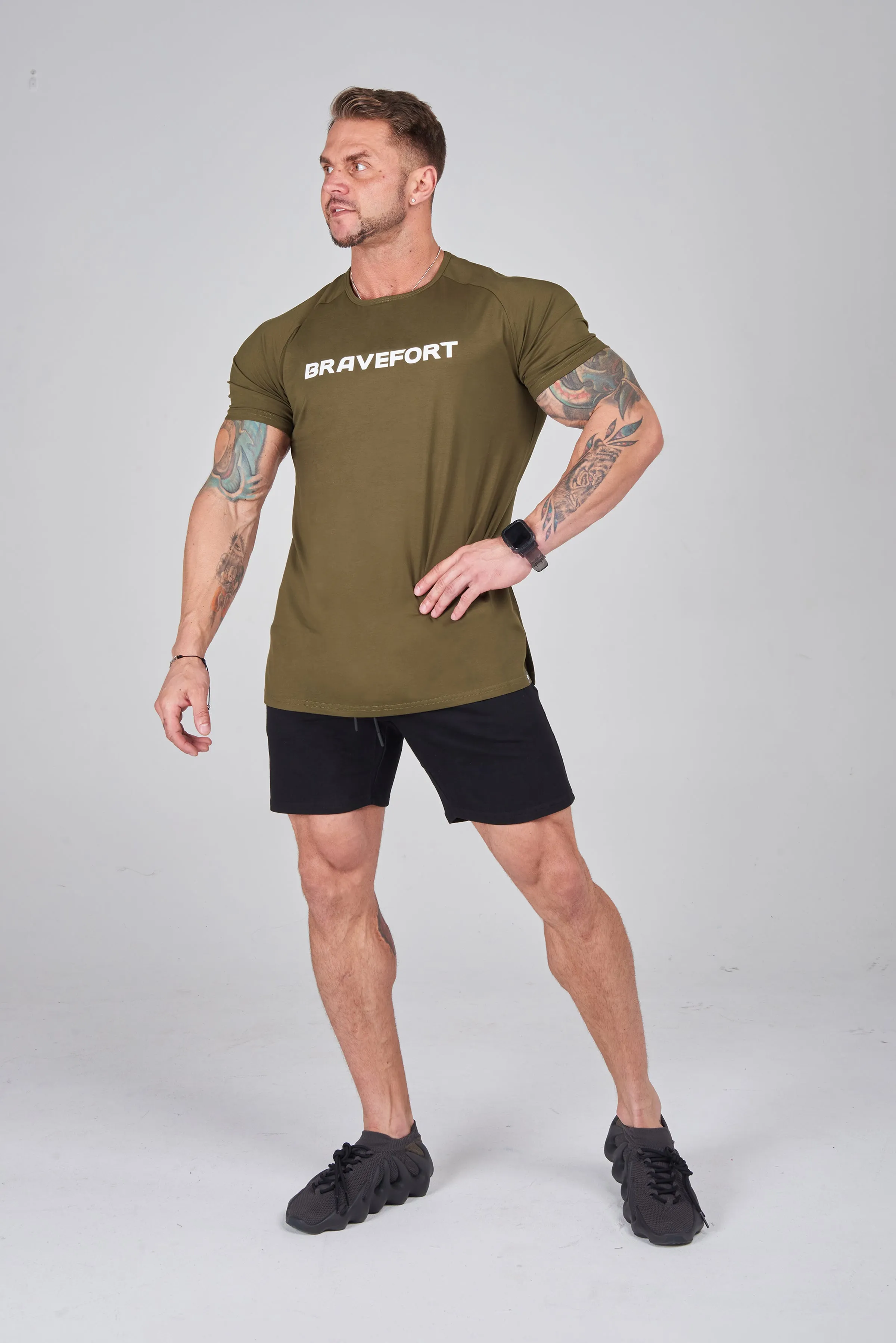 Modal Core Fitted Tee / Olive