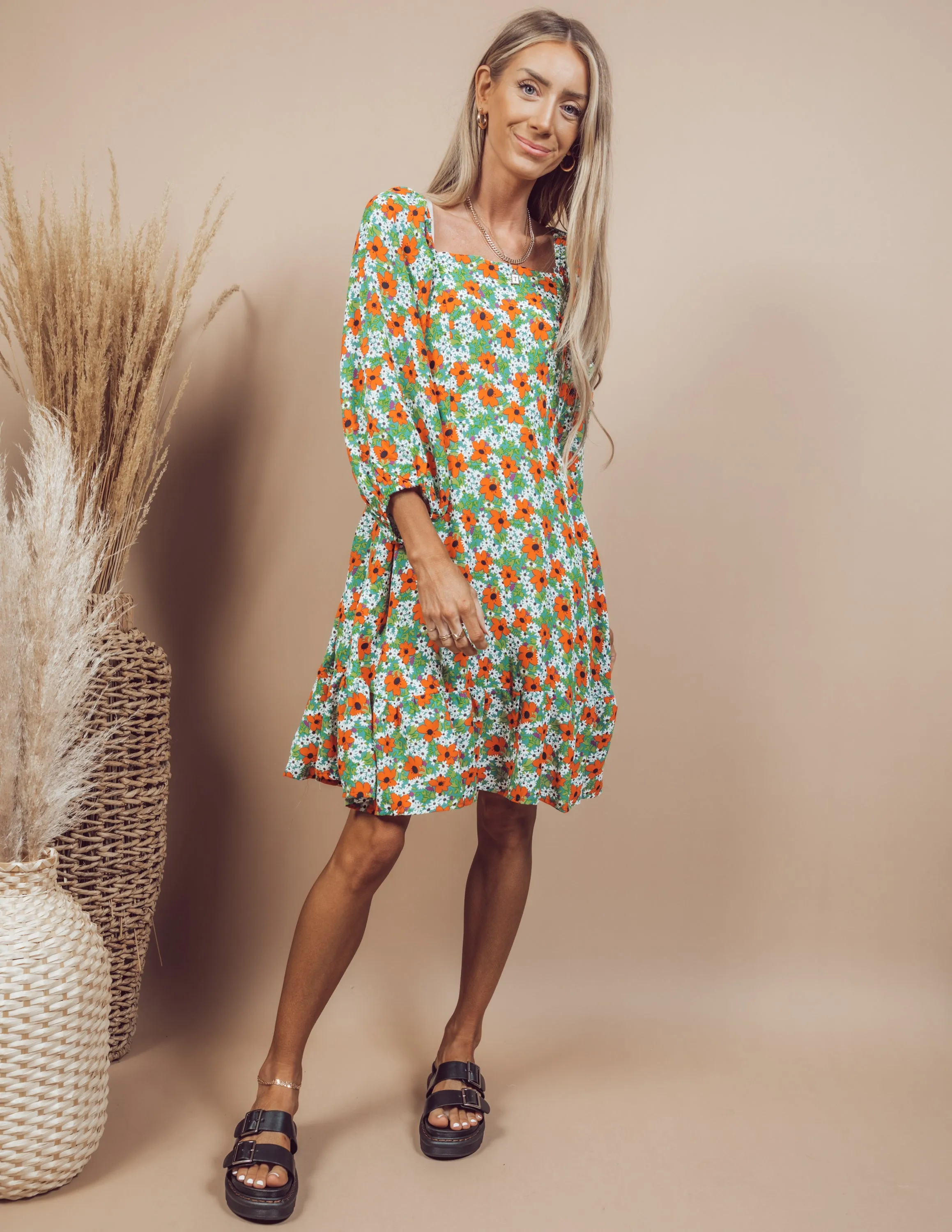 Monica Floral Dress