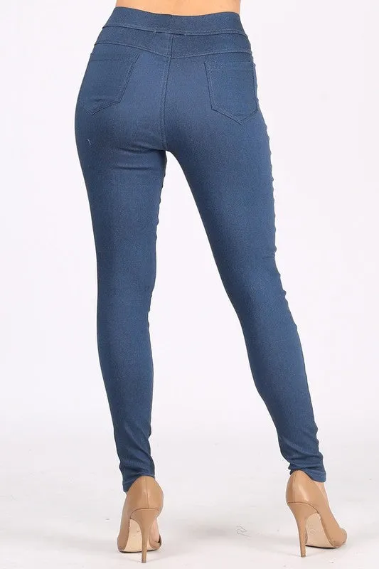 Pocket Front Stretch Denim Pants