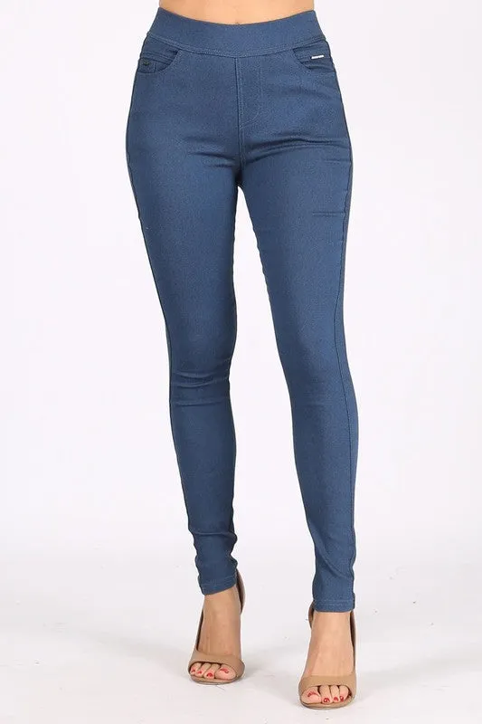 Pocket Front Stretch Denim Pants