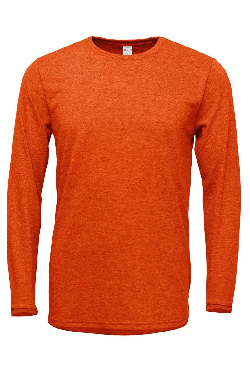 Pumpkin Patterns Adult Soft-Tek Blend Long Sleeve Tee