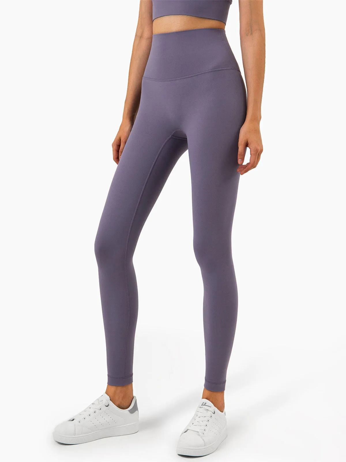 Purple High Waisted Leggings 24”