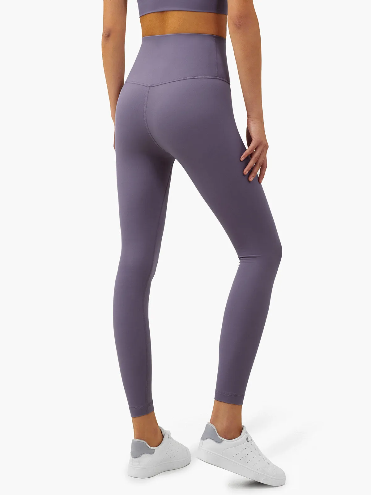 Purple High Waisted Leggings 24”