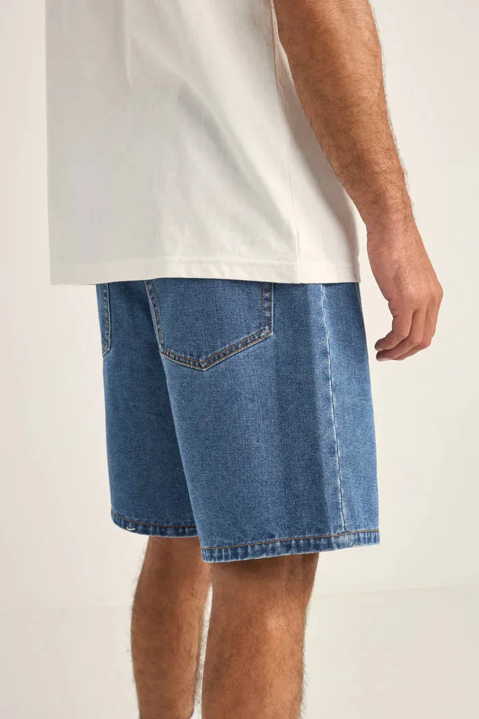 Rhythm Turnback Short - Dark  Blue