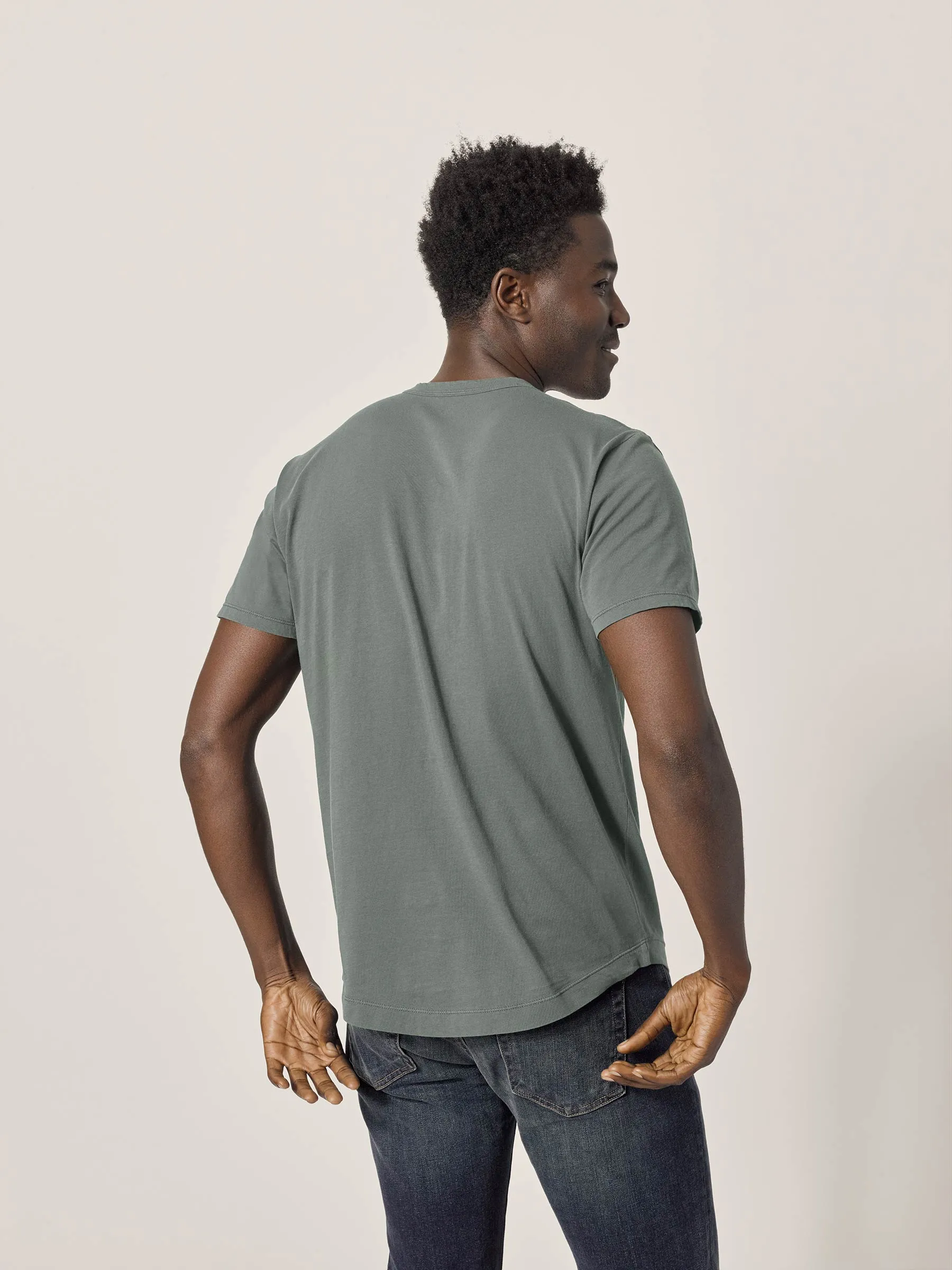 Saguaro Venice Wash Pima Curved Hem Tee