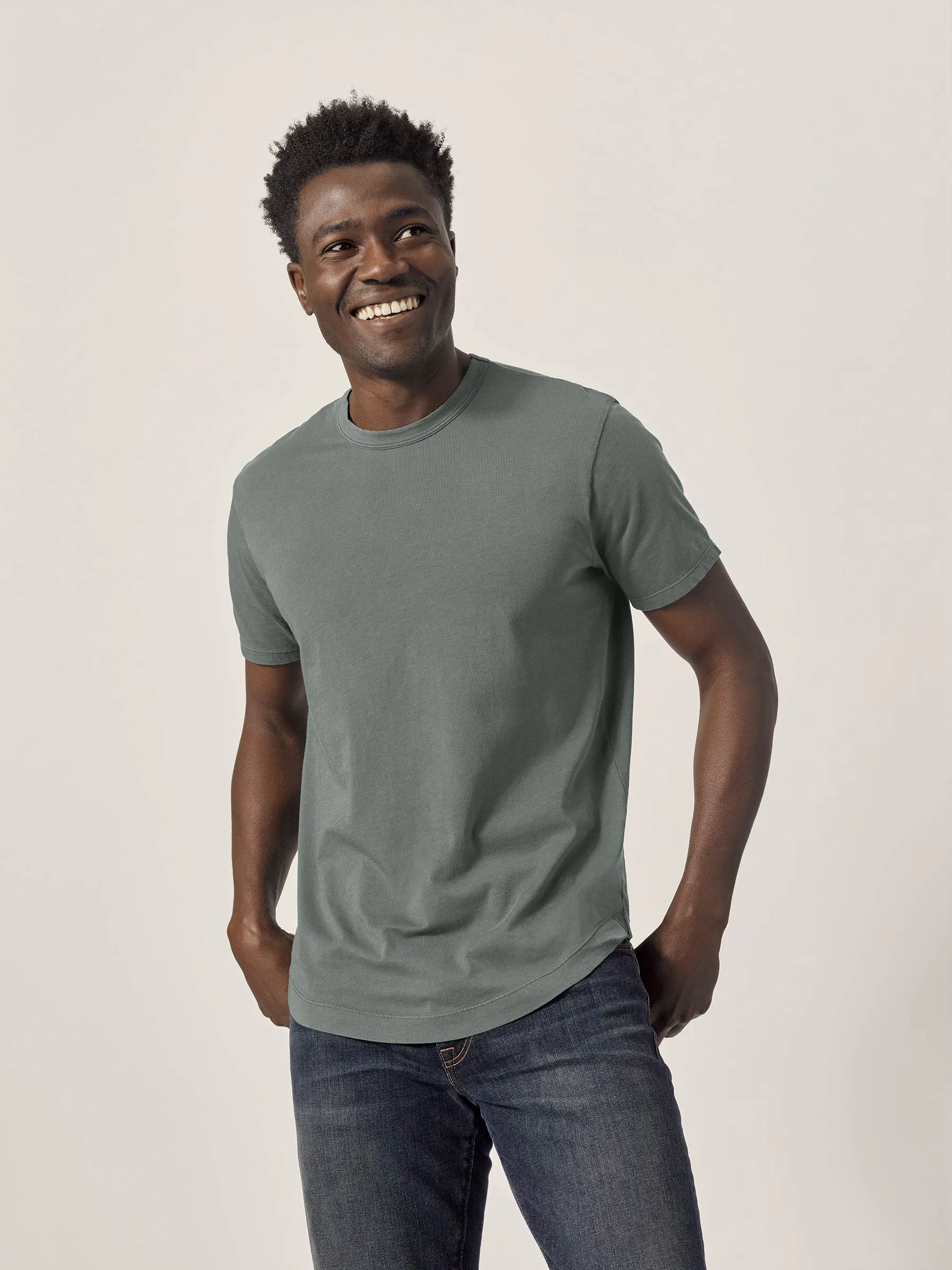 Saguaro Venice Wash Pima Curved Hem Tee