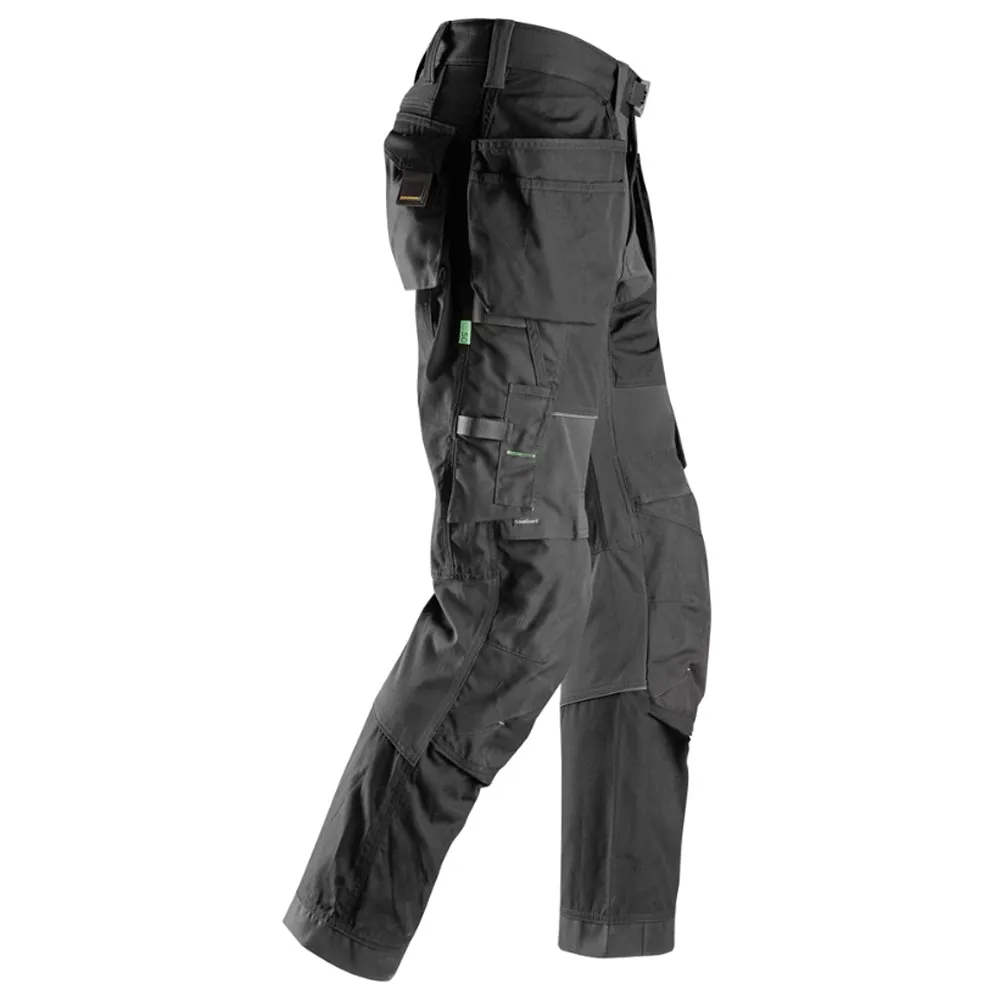 Snickers 6902 FlexiWork, Kneepad Holster Pocket Work Trousers Black