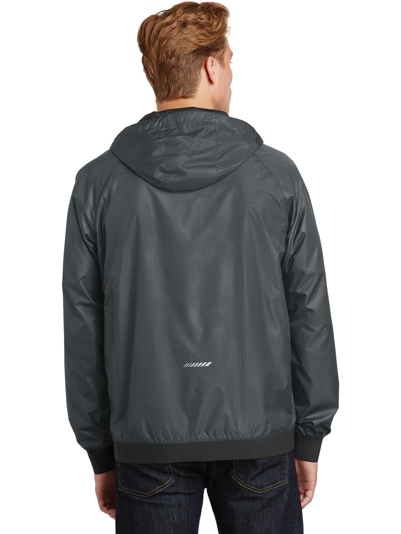 Sport-Tek Embossed Hooded Wind Jacket