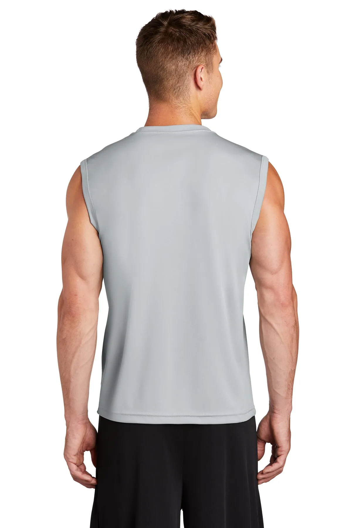 Sport-Tek Sleeveless PosiCharge Customized Competitor Tee's, Silver