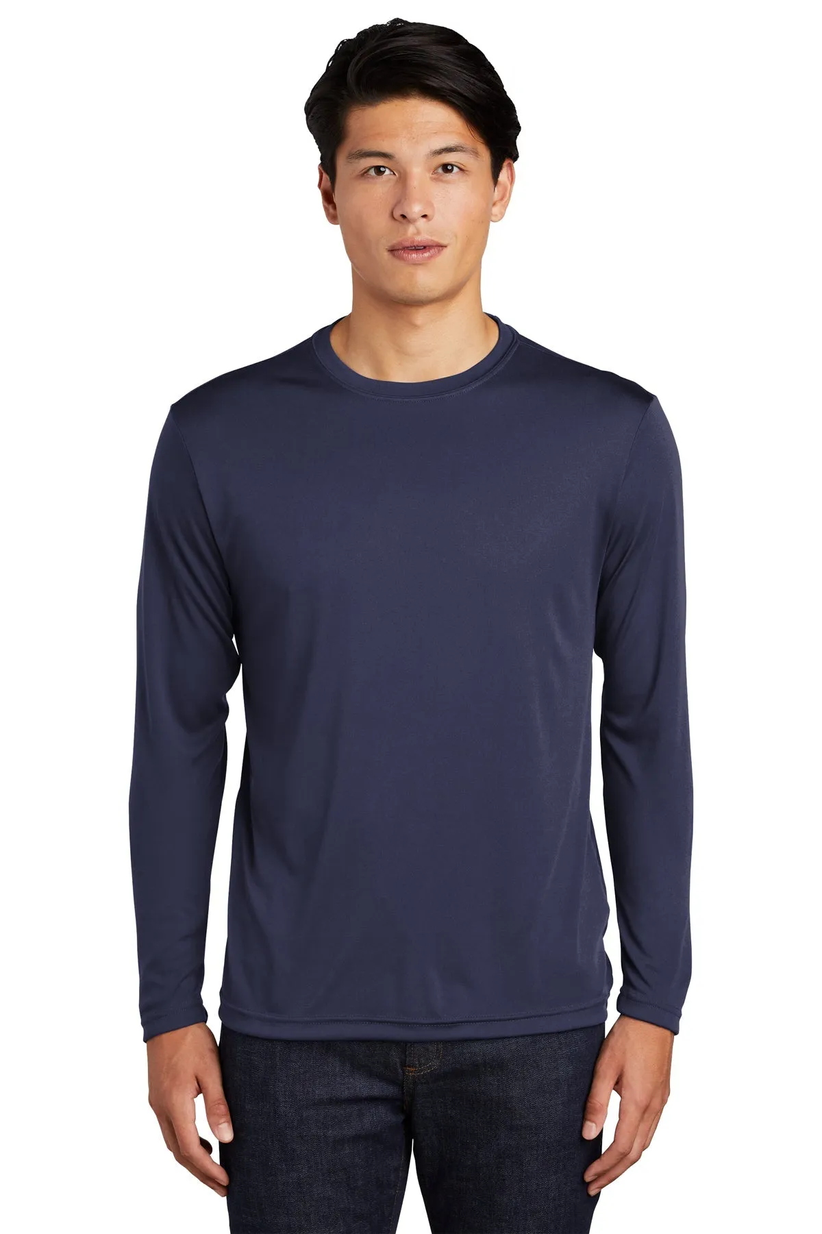 Sport-Tek Tall Long Sleeve PosiCharge Customized Competitor Tee's, True Navy