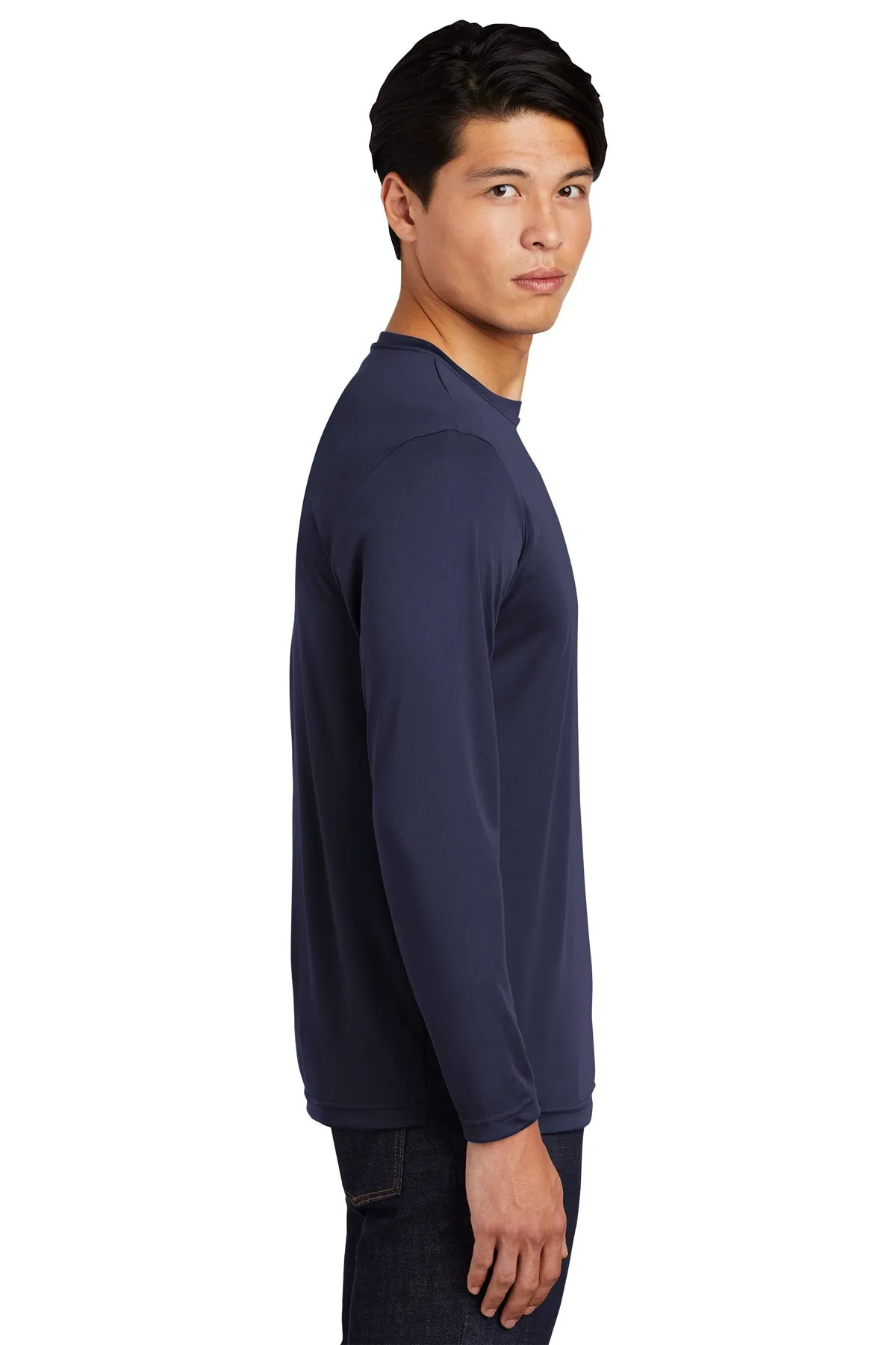 Sport-Tek Tall Long Sleeve PosiCharge Customized Competitor Tee's, True Navy