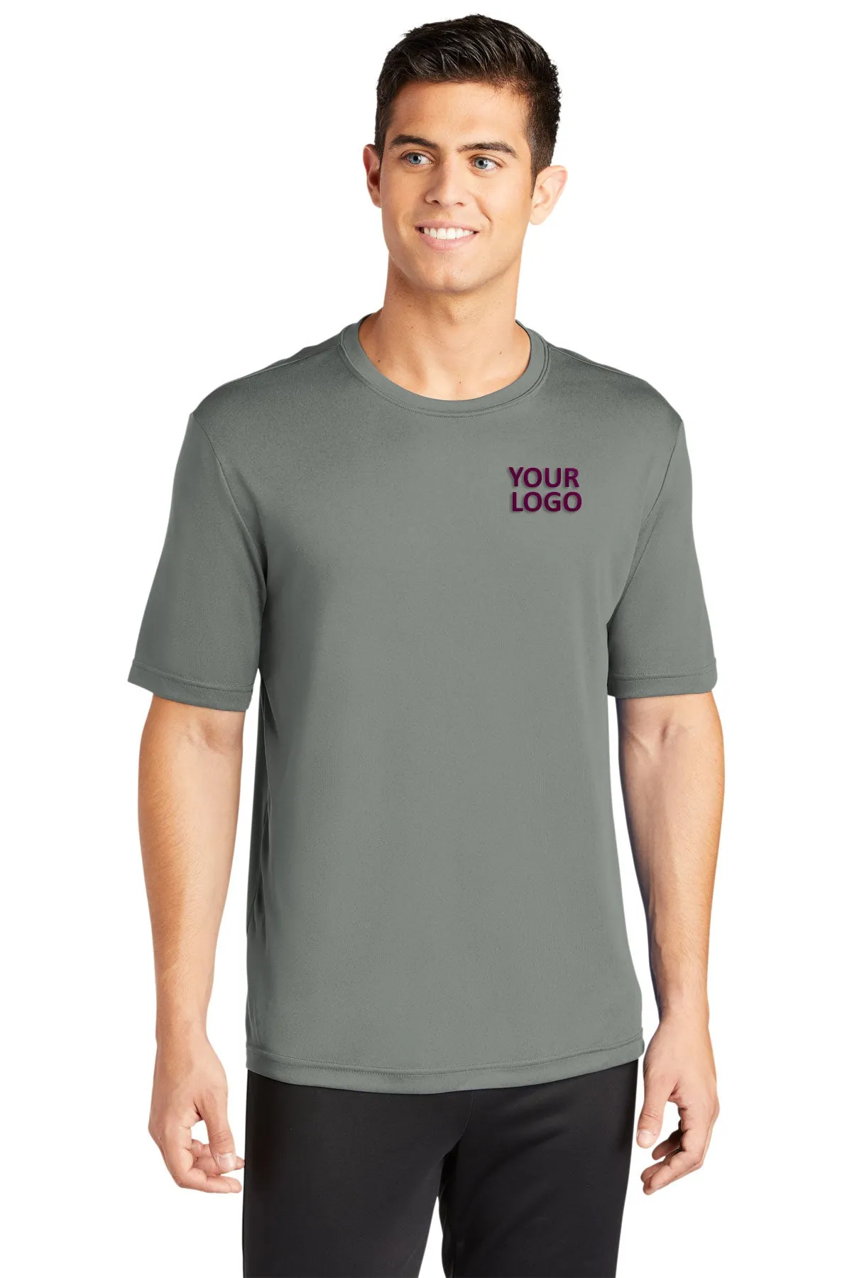 Sport-Tek Tall PosiCharge Custom Competitor Tee's, Grey Concrete