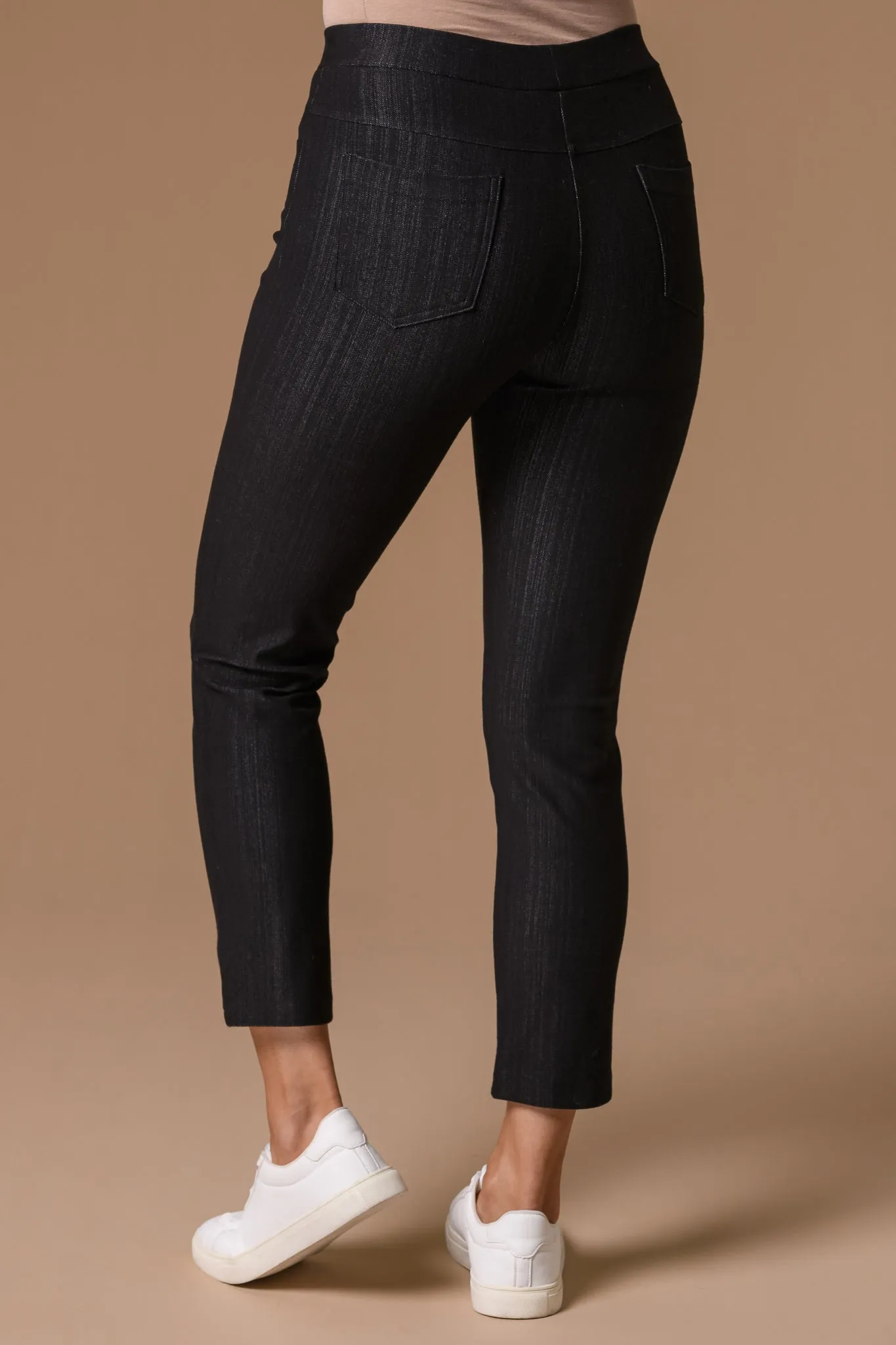 Stretch Denim Jeggings Black